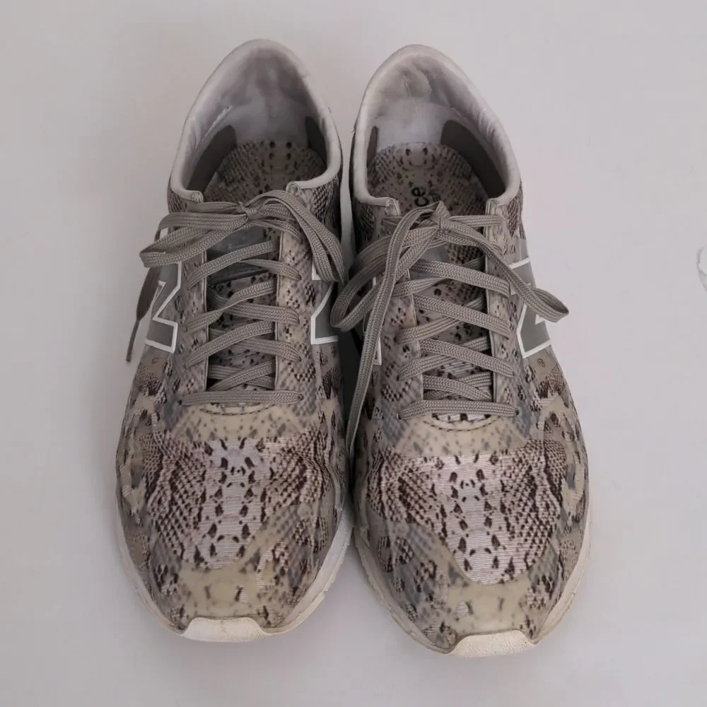 New Balance beige snake